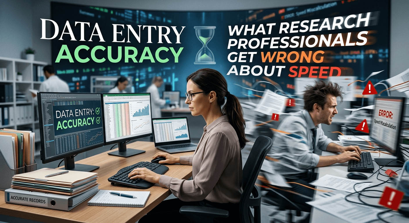 Data Entry Accuracy and What Research Professionals Get Wrong About Speed